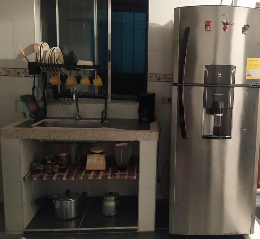 Casa azul en Piedecuesta