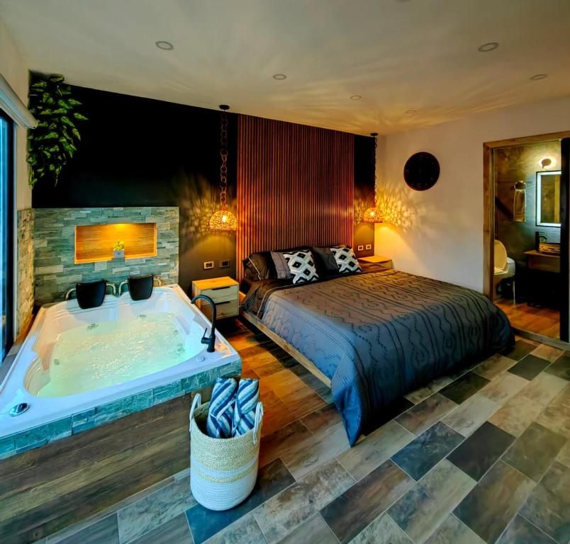 Habitación Deluxe 1 con Jacuzzi a 20mt del parque